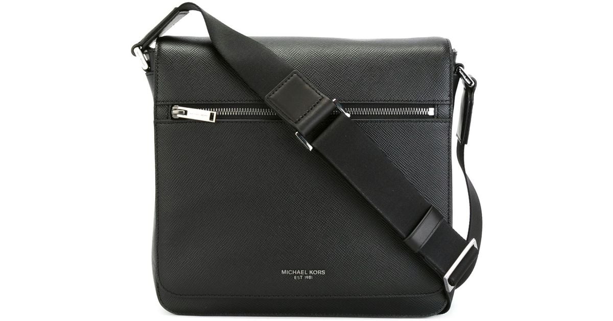 Lyst Michael Kors Medium 'harrison' Messenger Bag in Black for Men