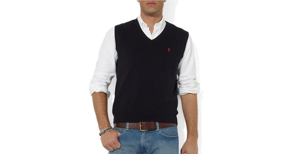 black cotton sweater vest womens sale