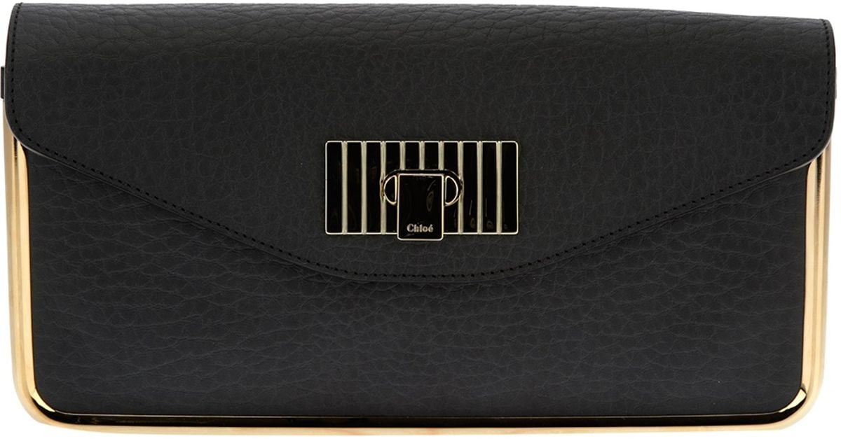 Chlo \u0026#39;Sally\u0026#39; Clutch in Black | Lyst  