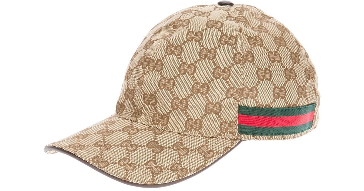 gucci print cap