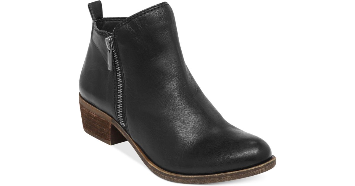 Lucky Brand Womens Basel Booties In Black Lyst