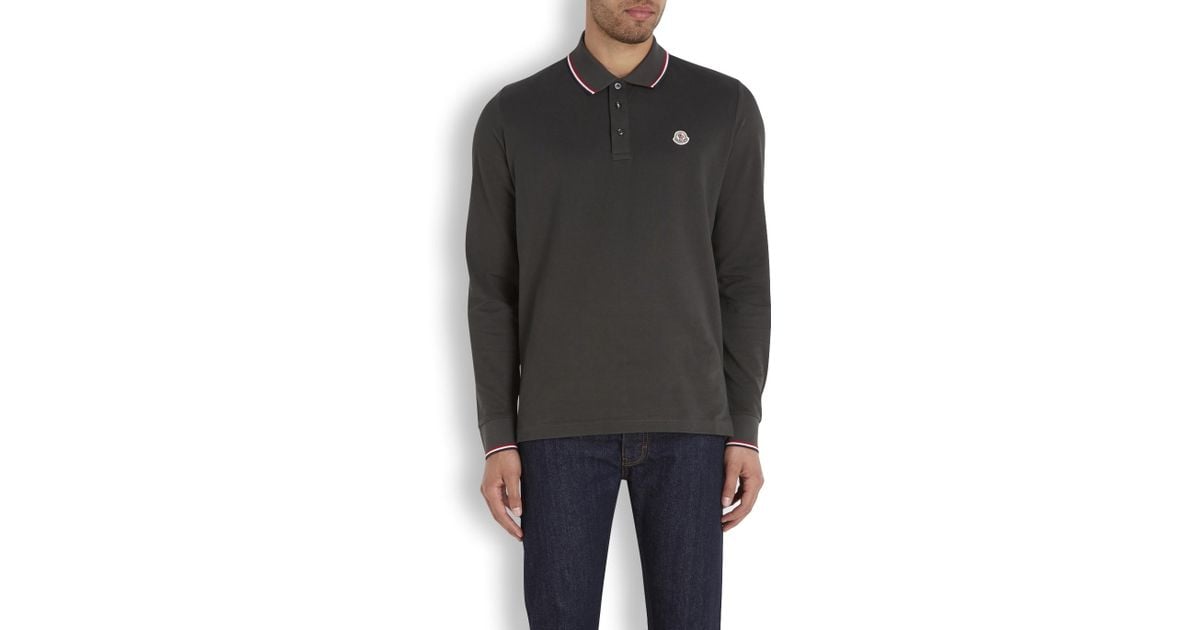 olive green moncler polo olive green moncler polo