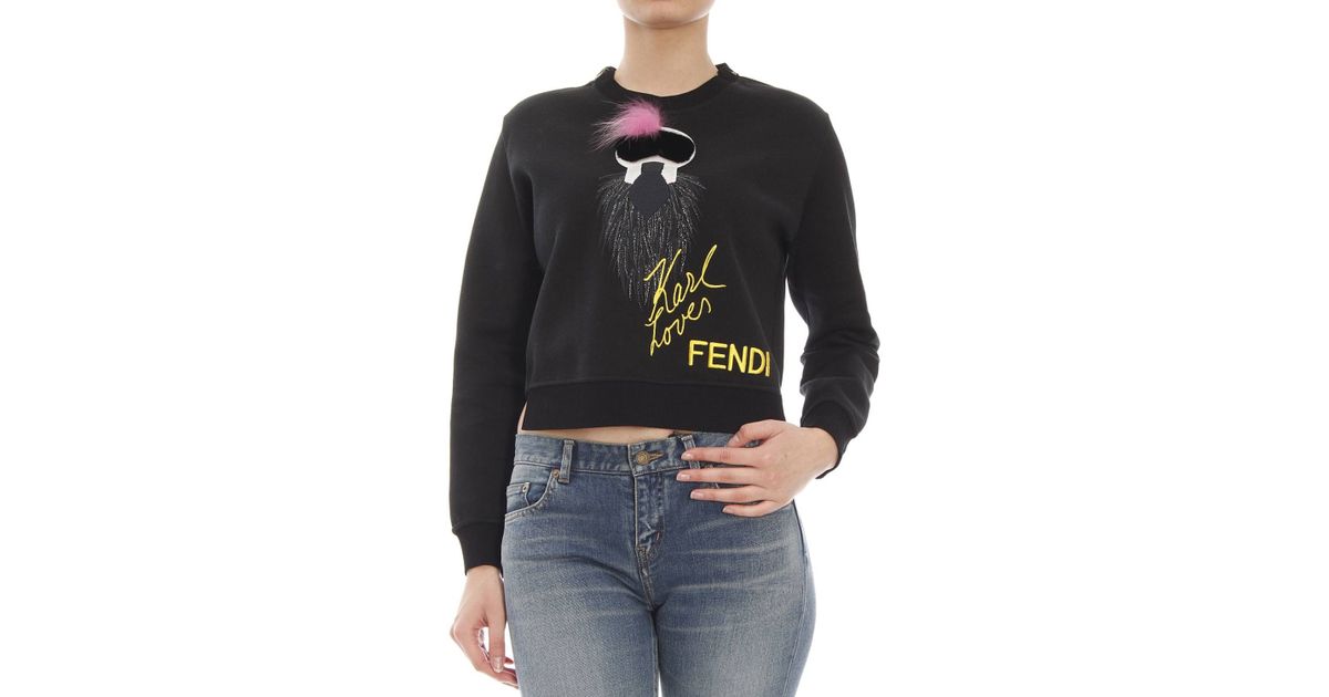 fendi family sweater blackish