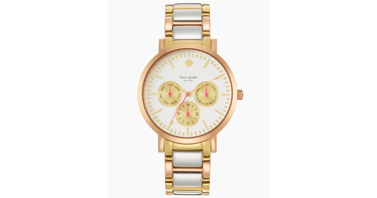 Lyst Kate Spade New York Women S Gramercy Grand Tri Tone Bracelet Lyst Kate Spade New York Women S Gramercy Grand Tri Tone Bracelet Watch 38mm 1yru0481 In Metallic