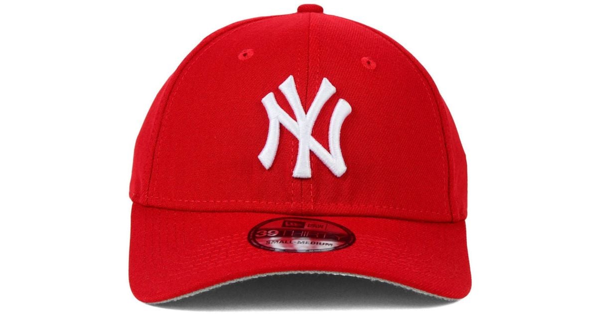 Ktz New York Yankees Fashion 39Thirty Cap in Red for Men | Lyst