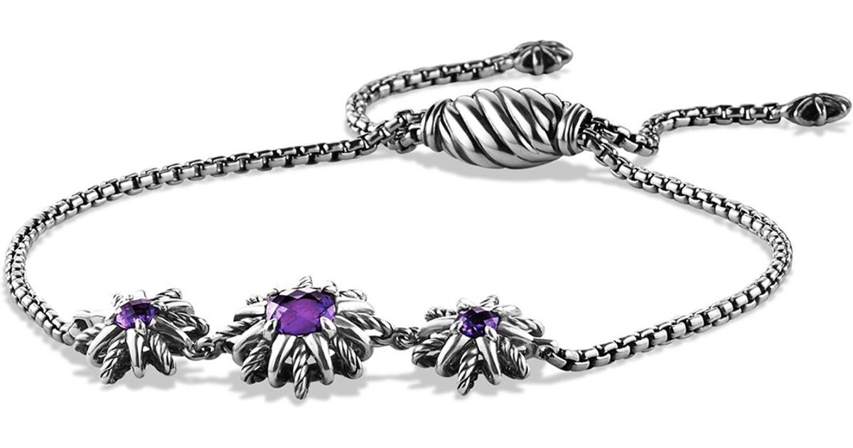Lyst David Yurman Starburst Bracelet With Amethyst In Purple