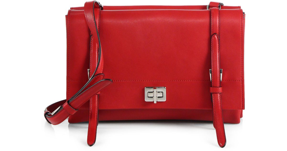 Prada Lux Calf Double Shoulder Bag in Red (FUOCO-RED) | Lyst  