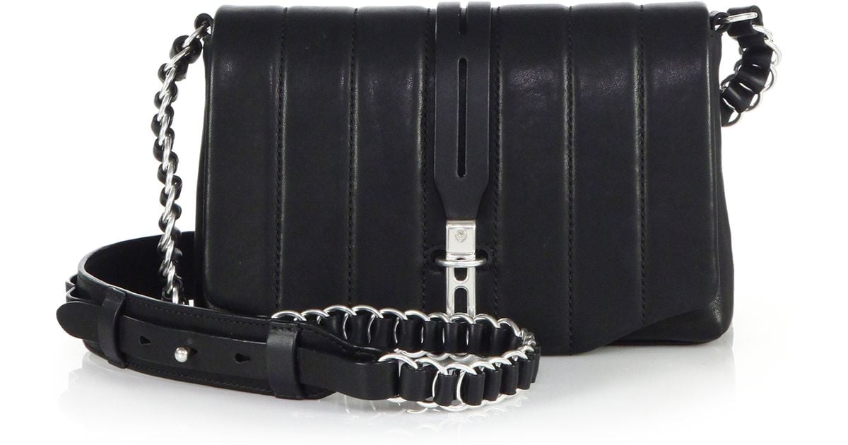 Lyst Rag Bone Enfield Mini Quilted Crossbody Bag In Black
