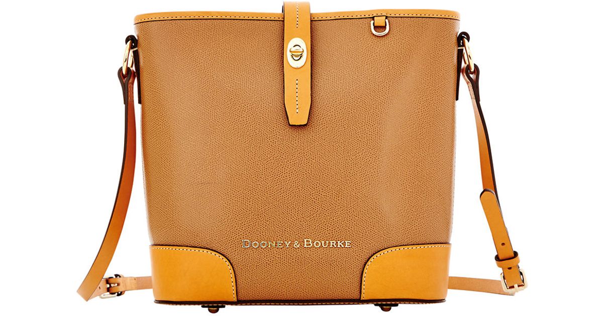 dooney and bourke brown bucket bag