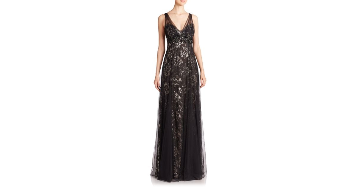 marchesa notte black gown