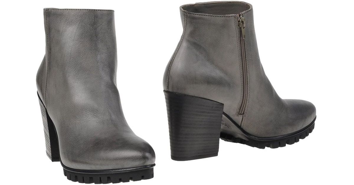 charcoal gray ankle boots