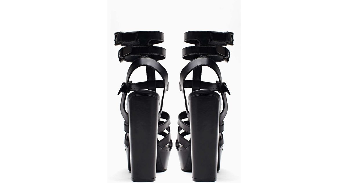 nasty gal black sandals