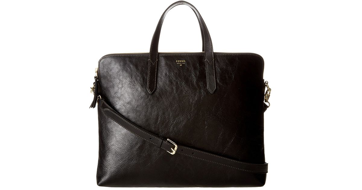 Lyst Fossil Sydney Laptop Bag In Black