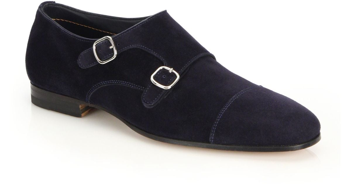 suede double monk