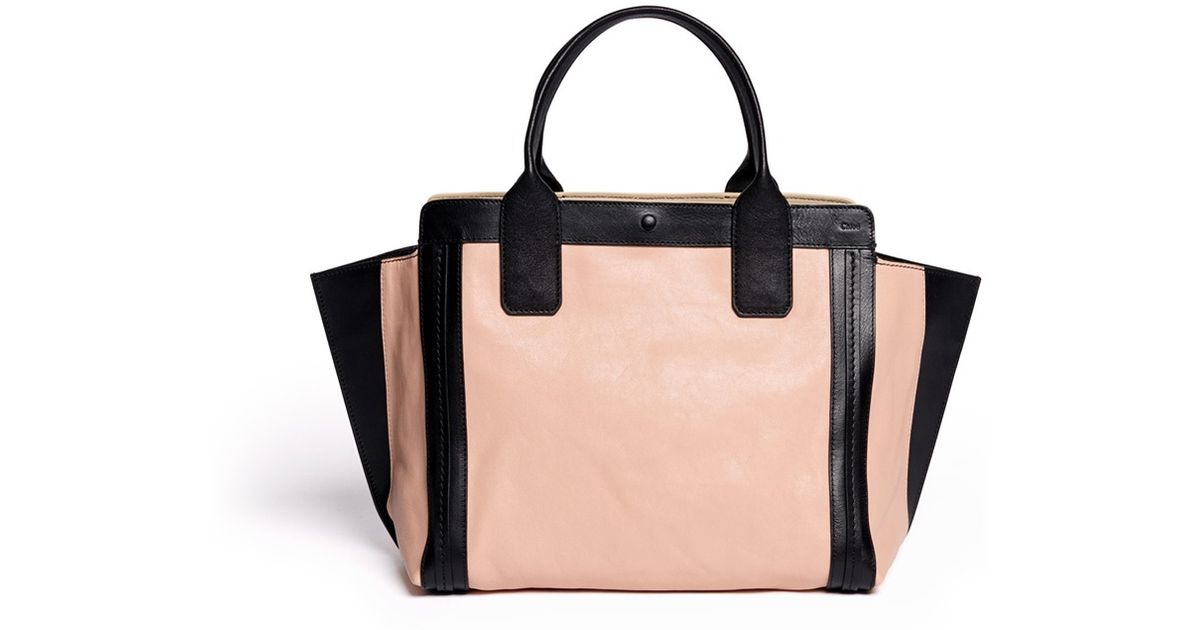 Chlo Alison East-west Small Leather Tote in Pink | Lyst  