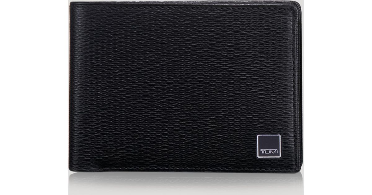 Tumi Monaco Rfid Double Bifold Wallet in Black for Men Lyst