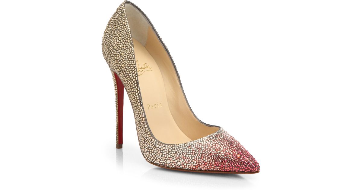 christian louboutin gold crystal shoes christian louboutin gold crystal shoes