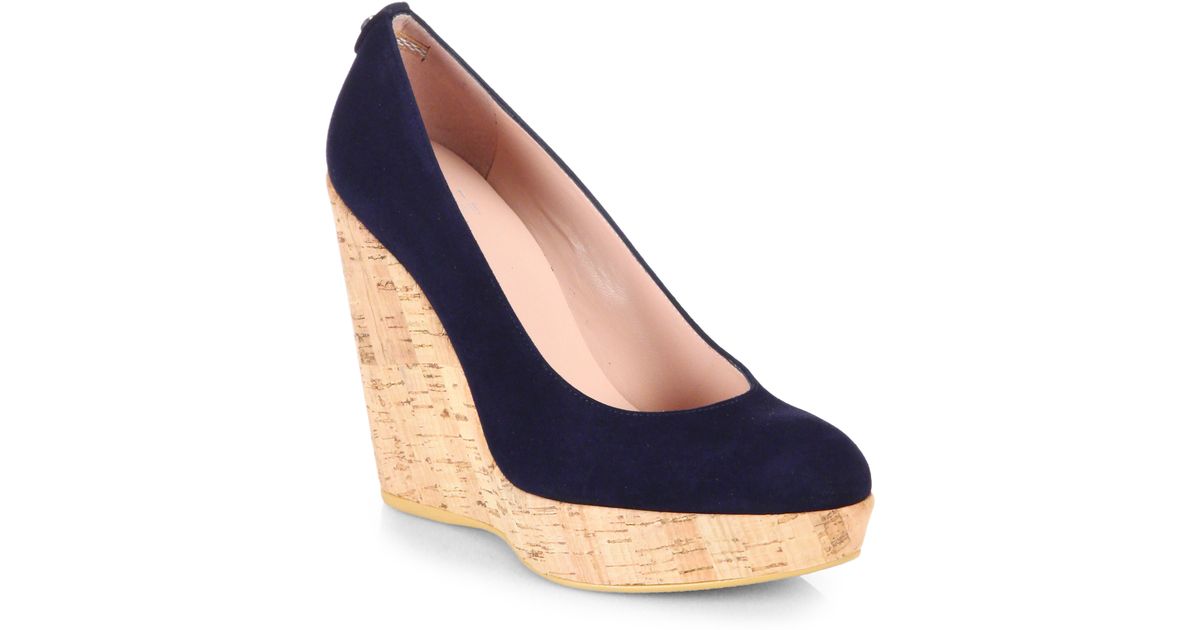 stuart weitzman cork pumps
