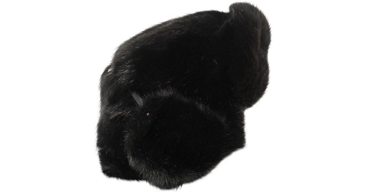 Lyst - Moncler Gamme Rouge Lapin Fur Ushanka Hat in Black for Men