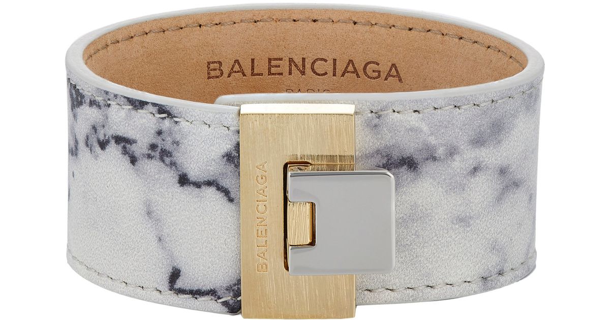 Lyst Balenciaga Le Dix Bracelet In Metallic