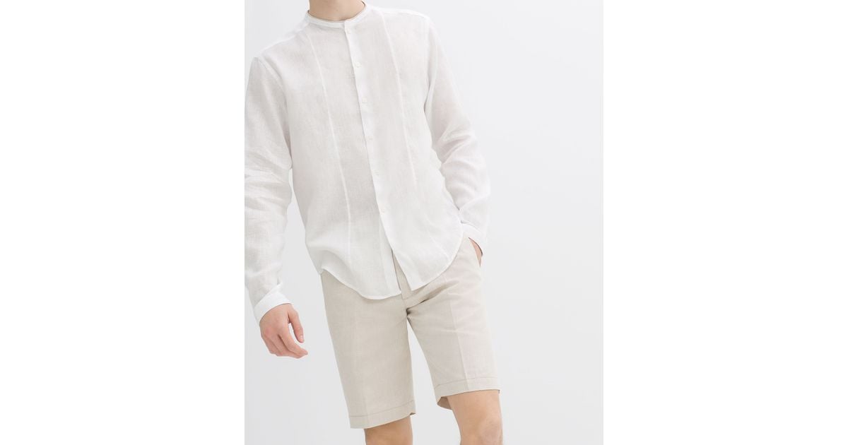 zara linen shirt men's