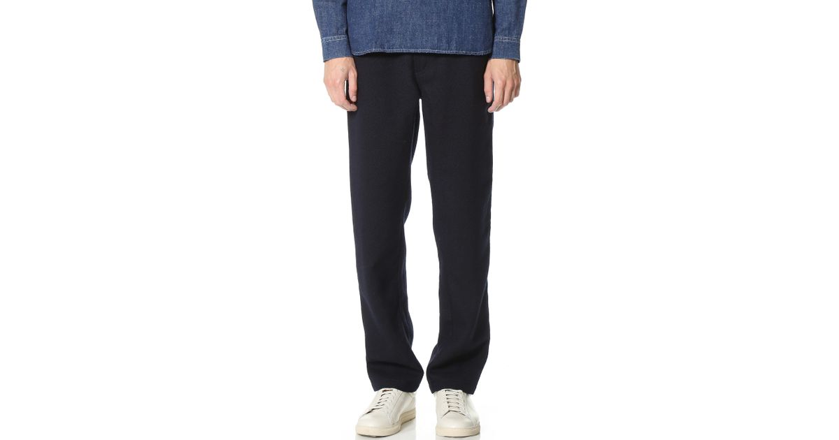 Lyst - Our Legacy Potato Sack Wool Relaxed Trousers in Black for Men