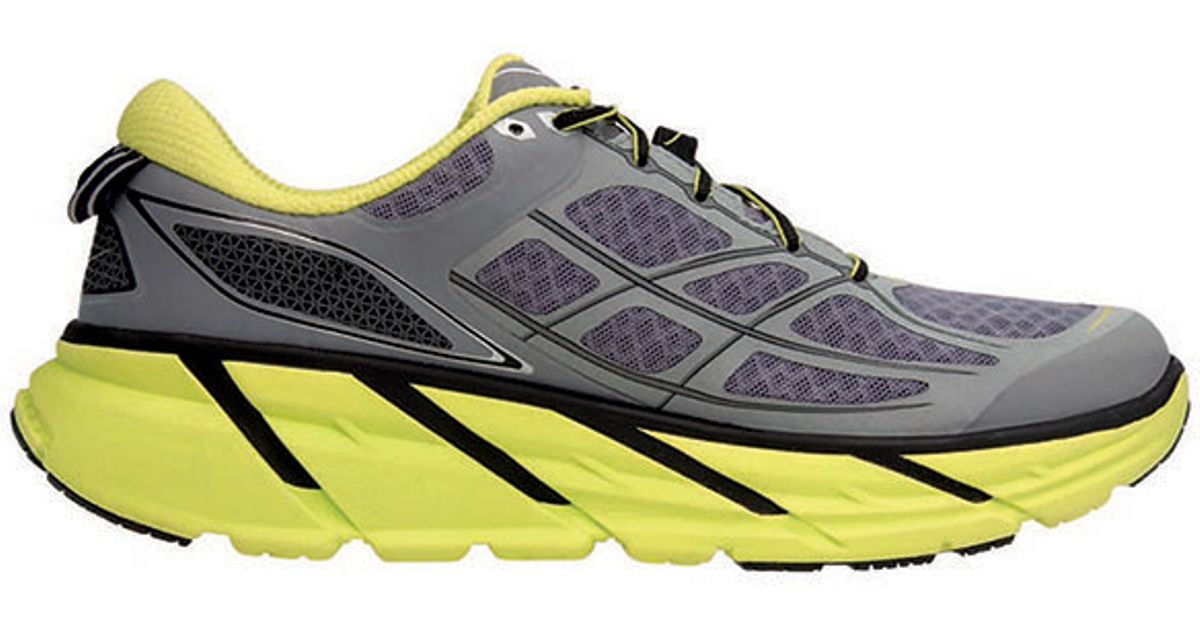 Hoka one one Clifton 2 Lightweight Running Sneakers in Yellow (GREY ...