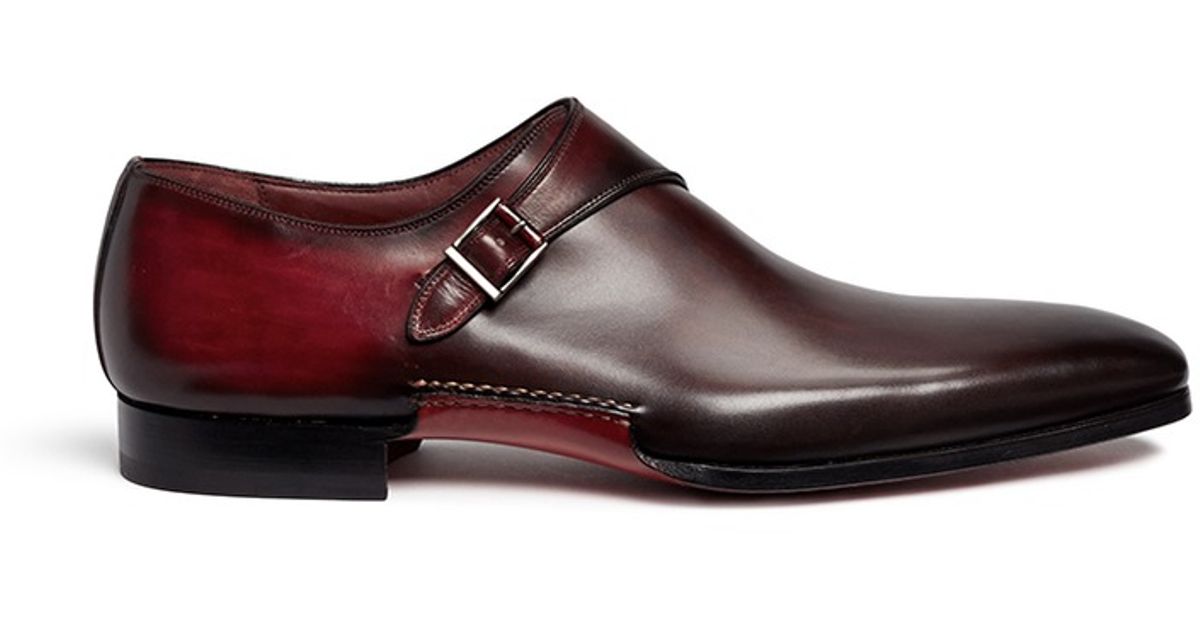 mens single monk strap shoes