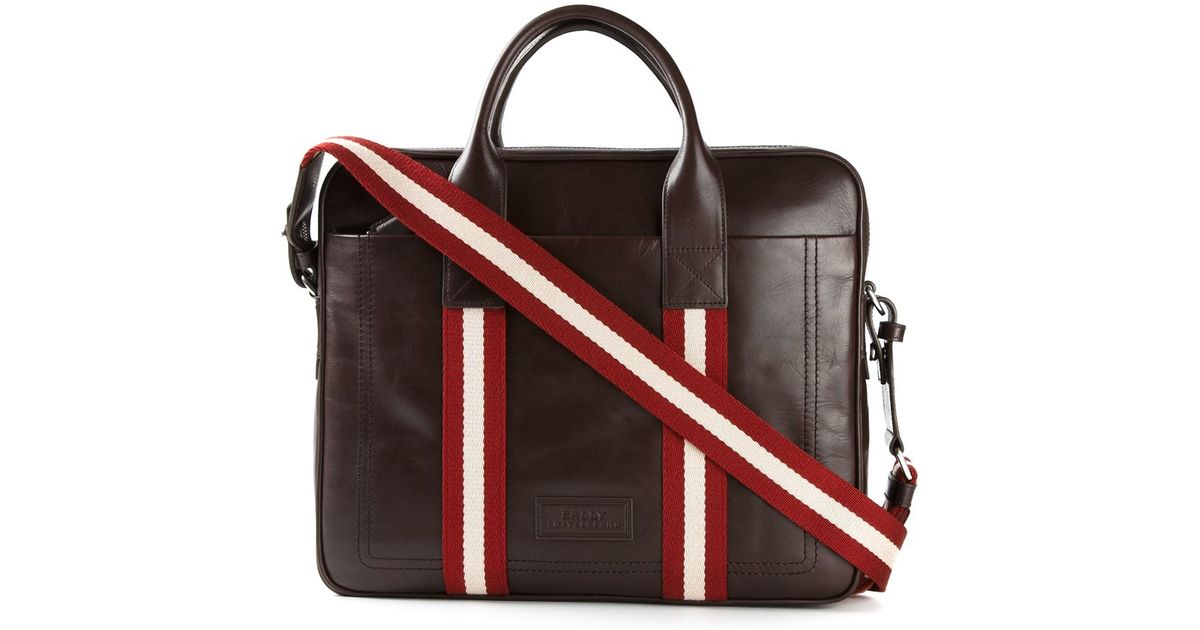 Lyst Bally Medium Tedal Laptop Bag In Brown For Men