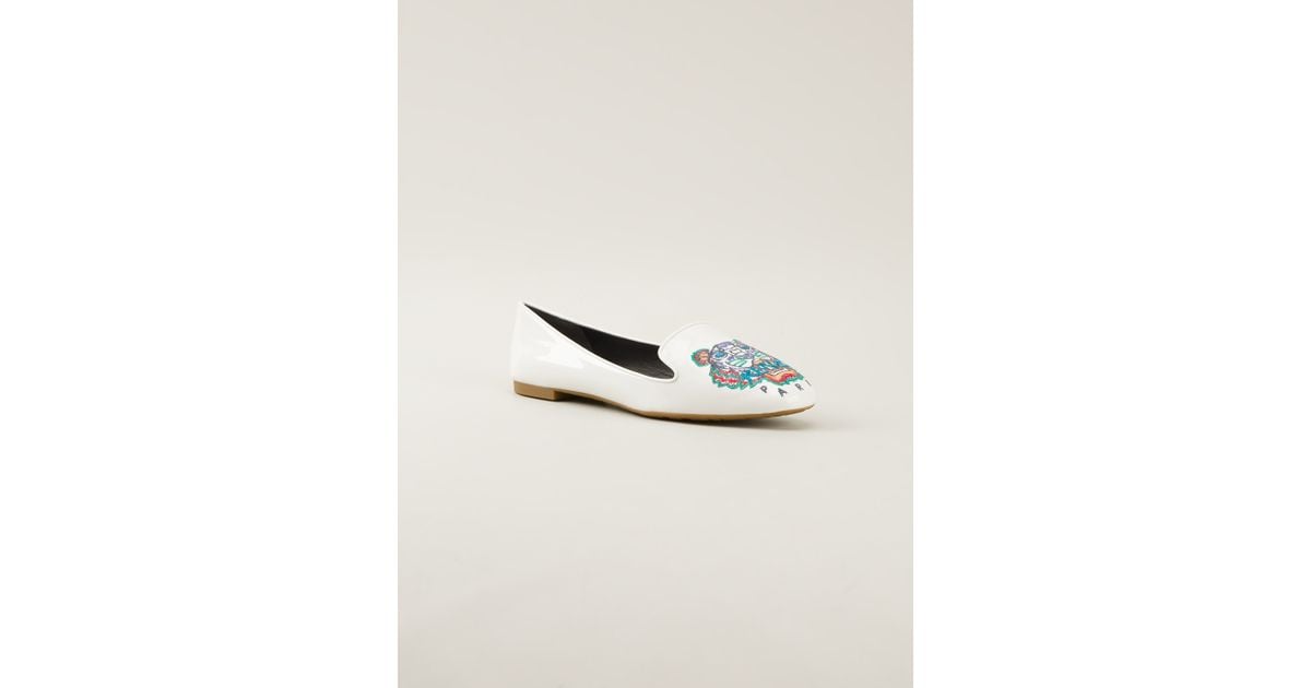 Lyst Kenzo Tiger Slipper in White