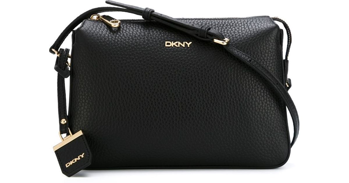 Lyst - DKNY Triple Compartment Crossbody Bag in Black