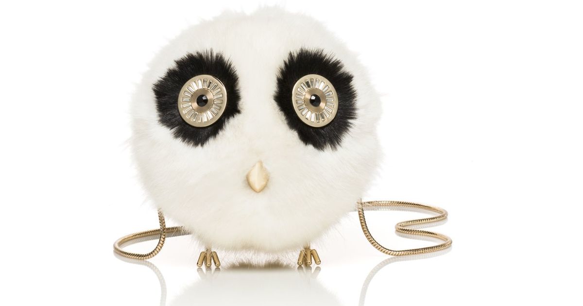 Lyst Kate Spade New York Blaze A Trail Furry Owl In Black