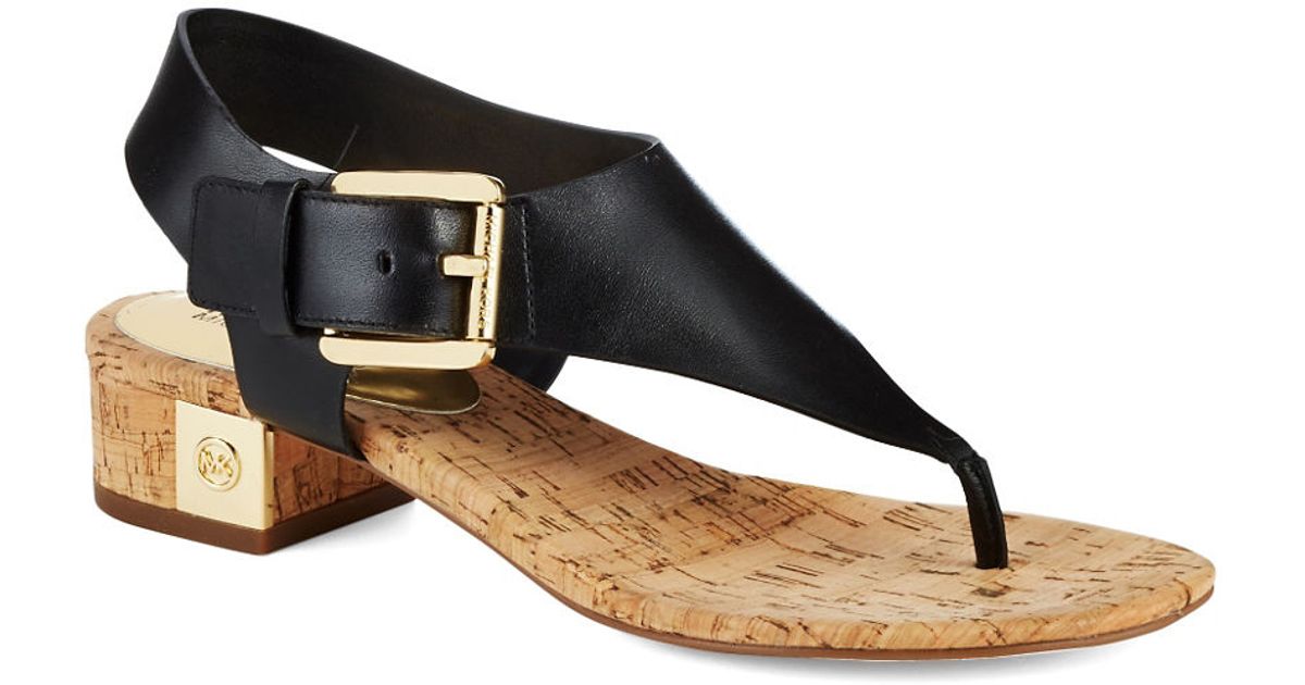 michael kors briar leather thong sandals
