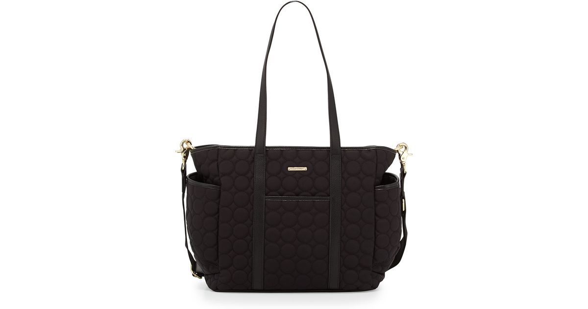 Lyst Rebecca Minkoff Marissa Quilted Diaper Bag In Black