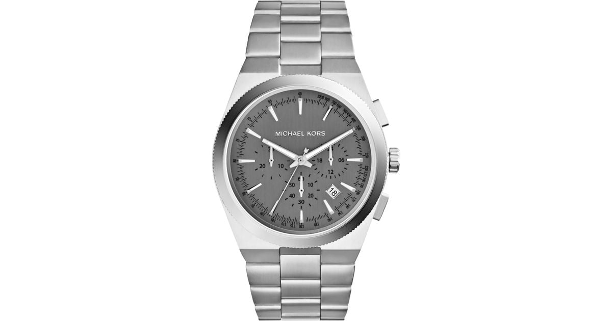 Lyst Michael Kors Men S Chronograph Channing Stainless Steel Lyst Michael Kors Men S Chronograph Channing Stainless Steel Bracelet Watch 43mm Mk8337 In Metallic For
