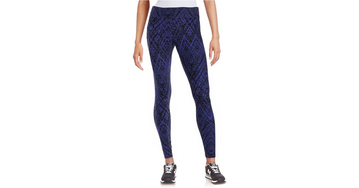 Marc new york Patterned Knit Leggings in Purple (Ultra Violet) Lyst