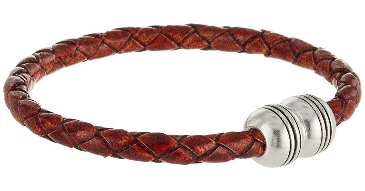 Torino Leather Company Thick Braided Bracelet Whiskey Torino Leather Company Thick Braided Bracelet Whiskey In Brown For Men Lyst