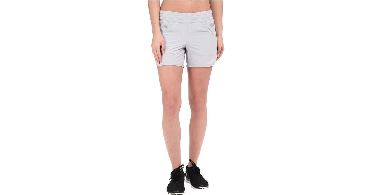 north face shorts grey