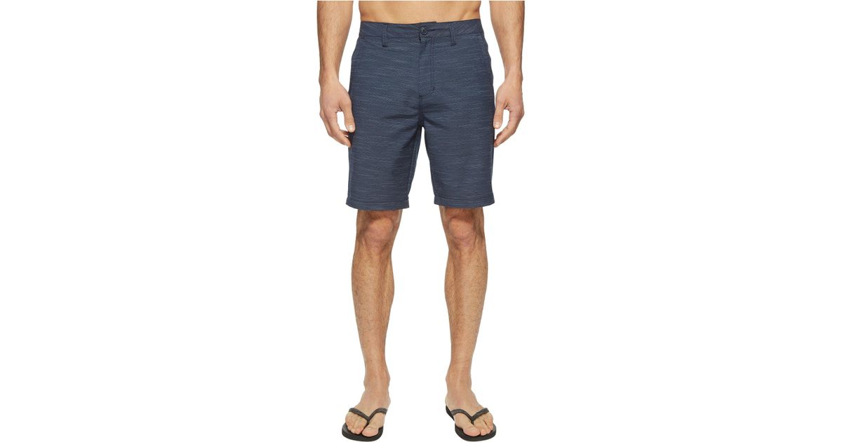 Lyst Vans Authentic Slub Hybrid Shorts In Blue For Men