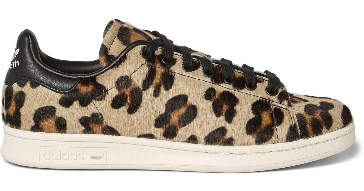 leopard print stan smiths women's