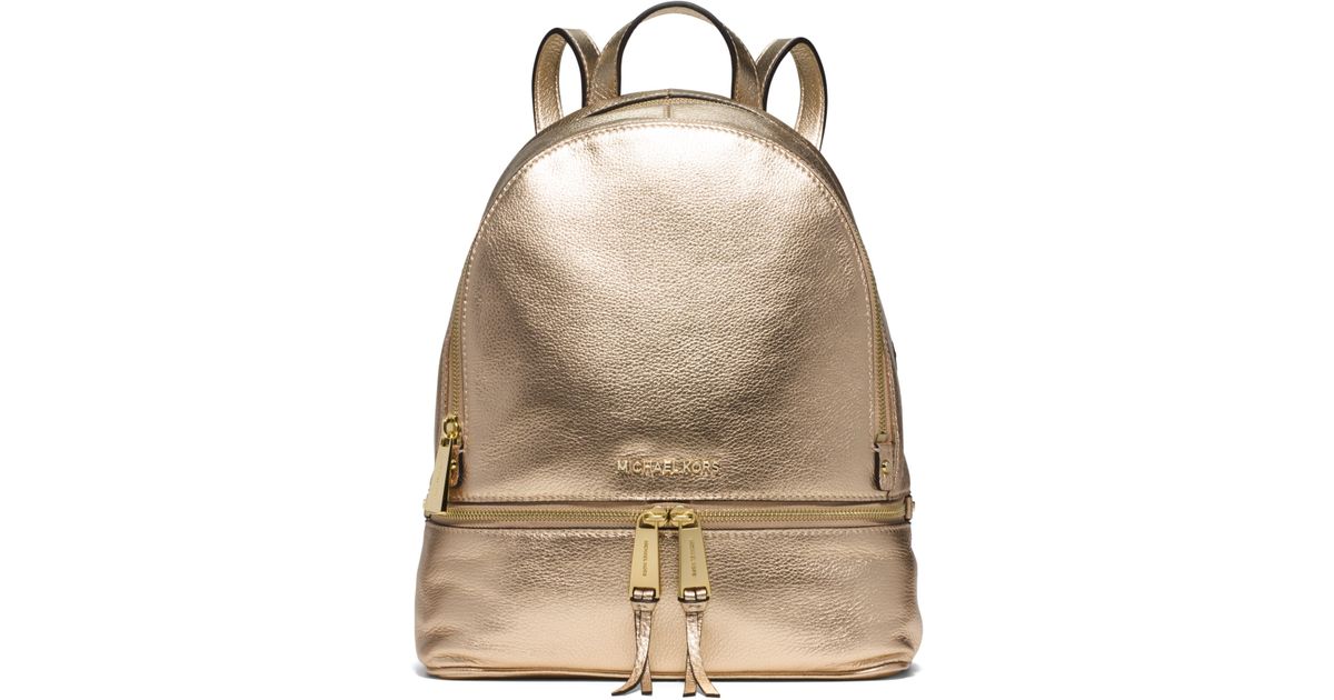 michael kors bedford backpack gold