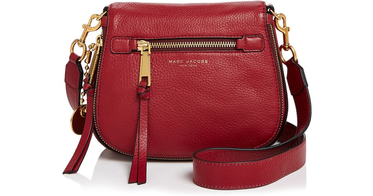 Lyst Marc Jacobs Recruit Small Saddle Bag In Red