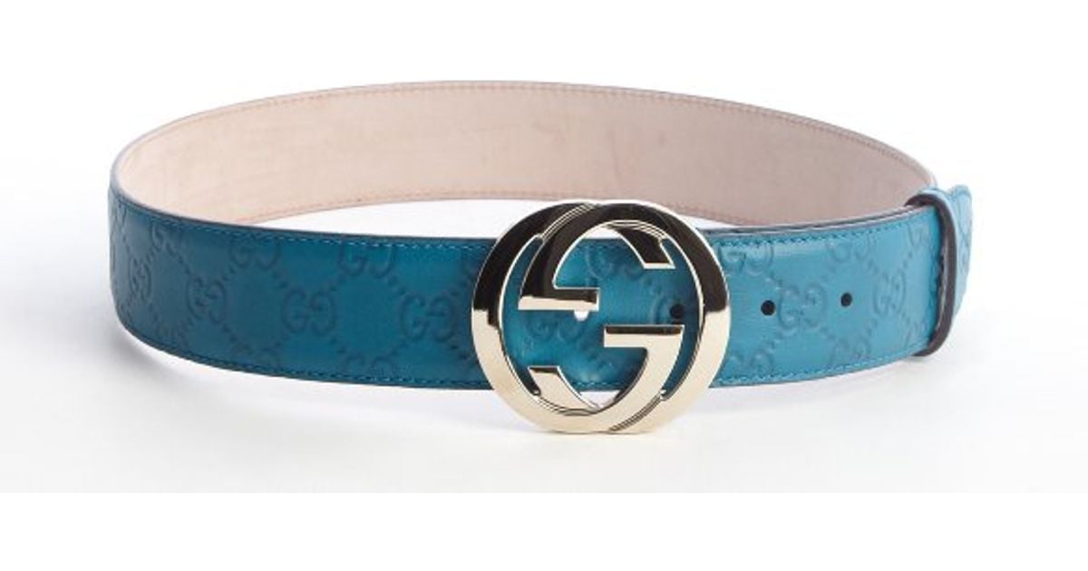 turquoise gucci belt
