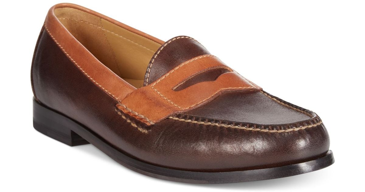 Cole Haan Chestnut Two Tone Pinch Penny Loafers Brown Product 0 420722541 Normal 