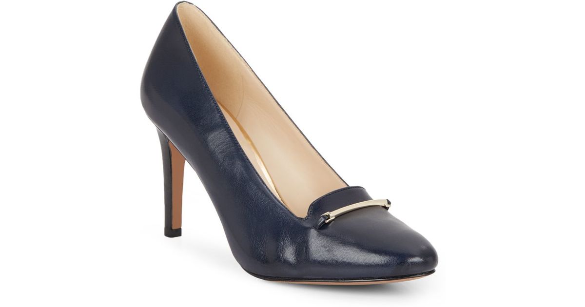 Nine Wests Blue Savona Leather lyst nine west hiatus leather pumps in blue Nine Wests Blue Savona Leather lyst nine west hiatus leather pumps in blue