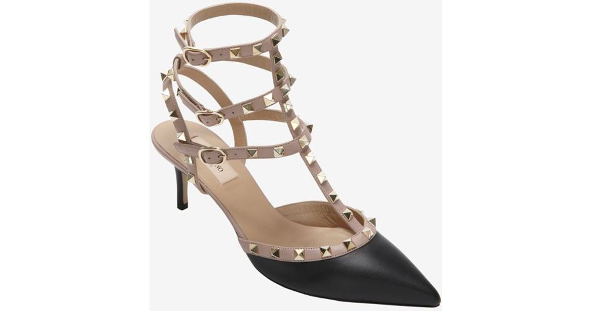 valentino rockstud slingback pumps