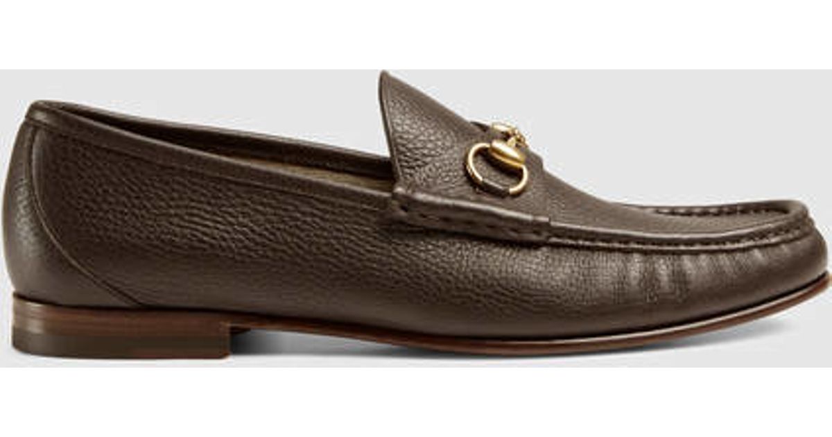 Gucci 1953 Horsebit Leather Loafer In Brown For Men (dark Brown Leather ...