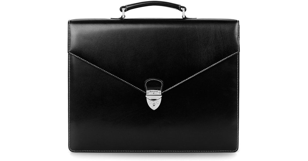 aspinal leather briefcase