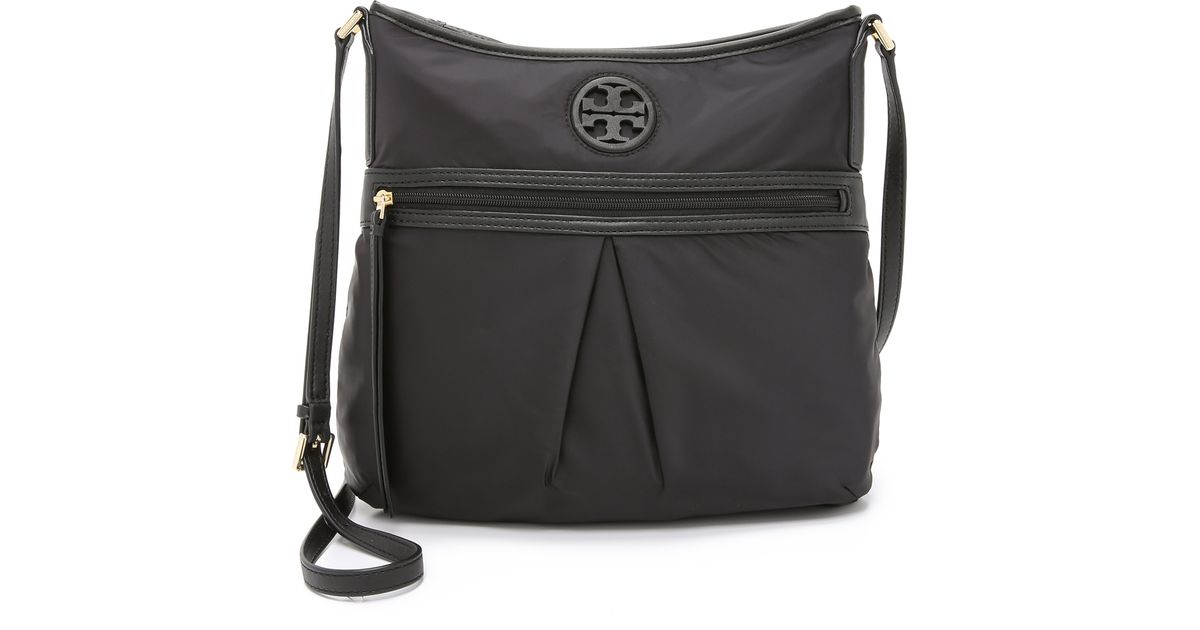 Lyst Tory Burch Nylon Swingpack Bag Black In