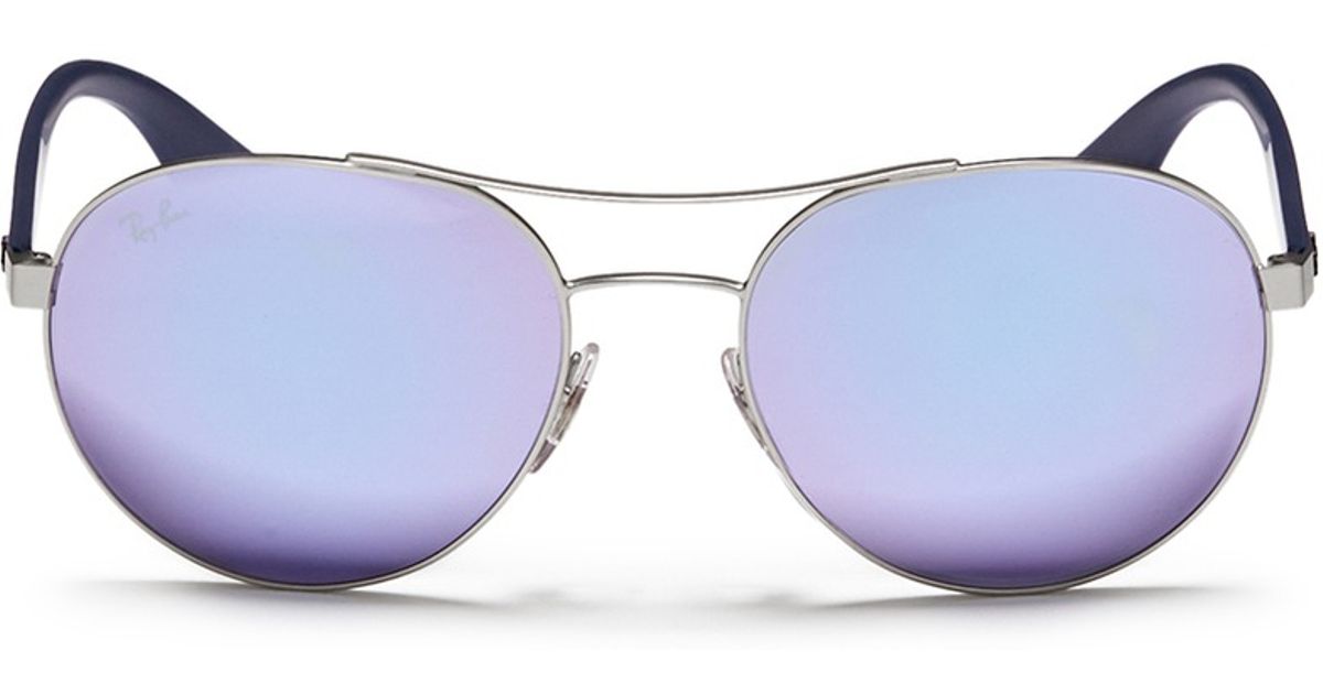 ray ban purple aviators